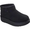 Image de Skechers Keep Cozy Bottines d'hiver en cuir pour femme Noir, Fausse fourrure daim noir, 41 EU