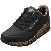 Image de Skechers Baskets Uno Loving Lovepour femme, Garniture noire Durabuck or rose, 41 EU