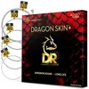 Image de DR Strings DRAGON SKIN+ DBS5-40 Jeu de cordes pour basse en acier inoxydable avec revêtement en acier inoxydable   Son supérieur avec sensation de confort et longue durée de vie : 5 cordes lumineuses
