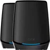 Image de NETGEAR Orbi WiFi 6 Mesh (RBK862SB) | Systeme Mesh Tri Band | Couverture de 500 m² et 100 appareils | Vitesses jusqu'à 6Gbps (AX6000) | Compatible Toutes Box |Idéal Murs très épais| 1 an Armor Inclus