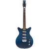 Image de Danelectro 59 Triple Divine Blue Metallic elektrische gitaar