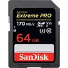 Image de SanDisk 64 Go Extreme PRO SDXC, carte mémoire, jusqu'à 170 MB/s UHS-I Classe 10, U3, V30