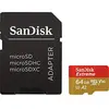 Image de SanDisk SDSQXA2-064G-GN6AA, Extreme 64GB microSDXC Memory Card for Action Cameras & Drones with A2 App Performance up to 160MB/s, Class 10, U3, V30, Noir
