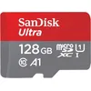 Image de SanDisk SDSQUA4-128G-GN6MA, Carte Mémoire microSDXC Ultra 128 Go + Adaptateur SD. Vitesse de Lecture Allant jusqu'à 120MB/S, Classe 10, U1, homologuée A1, Rouge/Gris