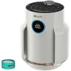 Image de Shark NeverChange, purificateur d air compact pro, purificateur d'air silencieux pièces et chambres jusqu'à 23m², HEPA 99,9% aspire poussière, pollen, peaux mortes, écran LED, Gris Colombe HP072EU