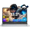 Image de ACEMAGIC 17,3 pouces Ordinateur portable, 16 Go DDR4 RAM 512 Go SSD, Alder Lake N95, jusqu'à 3,4 GHz,1920 x 1080 IPS Full HD, WiFi 5,HDMI,Type C,3*USB3.2,Ouverture et fermeture 180°,Laptop Argenté