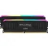 Image de Crucial Ballistix MAX BLM2K8G40C18U4BL RGB, 4000 MHz, DDR4, DRAM, Mémoire Kit pour PC de Gamer, 16Go (8Go x2), CL18, Noir