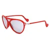 Image de Moncler ML0054 Lunettes de Soleil 67C MATTE RED 0/0/135 UNISEX