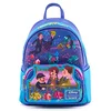 Image de Loungefly Disney Sac à main à double bandoulière pour femme Motif boutons de lit et baguettes de balai