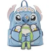 Image de Loungefly Disney Lilo et Stitch Sac à dos pour cosplay de printemps Bleu