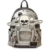 Image de Loungefly Disney Skeleton Dance Sac à bandoulière double bandoulière pour femme, multicolore, One Size, Mini sac à dos