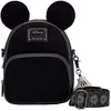 Image de Loungefly Sac convertible Mickey en velours côtelé, noir