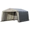 Image de ShelterLogic Boîte de rangement unisexe style Peak - Gris - 3,7 x 4,9 x 2,4 m - Portable d'extérieur - 3,6 x 4,8 x 2,4 m