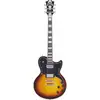 Image de D'Angelico Deluxe Atlantic Vintage Sunburst elektrische gitaar met koffer