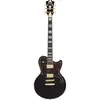 Image de D'Angelico Deluxe Atlantic Solid Black elektrische gitaar met koffer