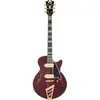 Image de D'Angelico Deluxe SS Baritone Satin Trans Wine semi-akoestische bariton gitaar
