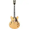 Image de D'Angelico Deluxe DC Stopbar Satin Honey semi-akoestische gitaar met koffer