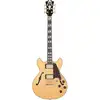 Image de D'Angelico Deluxe Mini DC Stopbar Satin Honey semi-akoestische gitaar met koffer