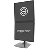 Image de Ergotron DeskStand DS100 Pied pour double écran plat aluminium, acier noir Taille d' écran : jusqu'à 24 pouces Interface de montage : 100 x 100 mm, 75 x 75 mm