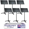 Image de Manhasset MAN4806 Pack de 6 pupitres noirs