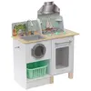 Image de KidKraft- Whisk & Wash Cuisine & buanderie avec 1 Accessoire, 10230, Multicolore Blanc, 69.85 x 34.93 x 87.38cm