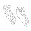 Image de Sram J.PASTILL.Freno AVID Code BT Organ/Acero(20P)