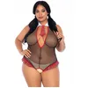 Image de Leg Avenue Ensemble de lingerie d'écolière en résille pour femme, multicolore, 2X