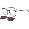 Image de Hugo HG 1270/CS Lunettes de Soleil HAVANA/RED CLIP ON 53/17/145 homme