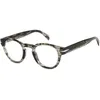 Image de Beckham Lunettes pour homme, Corne grise, 47