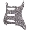 Image de Fender 11-Hole Modern-Style Stratocaster SSS Pickguard Black Pearl slagplaat voor Fender Stratocaster