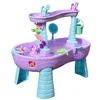 Image de Step2 Rain Shower Splash Licornes Table D’Eau Avec 13 Accessoires - Rose & Violet | Activité Pour Le Jardin