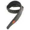 Image de Levys Leathers MSS2-BLK gevoerd lederen gitaarband, zwart