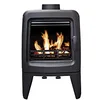 Image de FUNDICIO - Poêle à bois en fonte INA 5 kW | Design moderne, triple combustion, verre céramique 750°, 100 m³ chauffables | Haute efficacité 78,8% | Certifié 4 étoiles