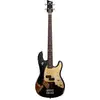Image de Duesenberg Alliance Chris Chaney Bass Black Distressed Limited Edition elektrische basgitaar met gigbag