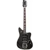 Image de Duesenberg Paloma Baritone Black Sparkle elektrische bariton gitaar met koffer