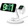 Image de Belkin BoostCharge Pro Station de Recharge 3-en-1 avec Qi2, Recharge rapide 15 W, Chargeur sans fil pour tous les modèles de l'iPhone 17, Air, Pixelsnap, les AirPods, et tout appareil MagSafe - Blanc