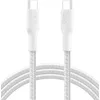 Image de Belkin Eco Câble USB-C vers USB-C avec gaine tressée, 2 m, 240 W, doux au toucher, souple, Câble de recharge rapide, pour iPhone 16, Galaxy S25, Pixel 9, MacBook, iPad Pro, etc.- Blanc (USB 2.0)