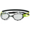 Image de Lunettes de natation Zoggs Predator Noir Vert, Taille Smaller