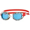 Image de Lunettes de natation Zoggs Predator Rouge et Blanche, Taille Regular