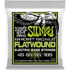 Image de Ernie Ball 2818 Regular Slinky Flatwound Short Scale 45-105 snarenset voor basgitaar