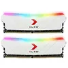 Image de PNY Kit de Modules Mémoire RAM pour Ordinateur de Bureau 16GB (2x8GB) XLR8 Gaming Epic-X RGB DDR4 3600MHz - Blanc Edition