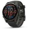Image de Garmin Fenix 8 43 mm, AMOLED, gris carbone saphir DLC titane avec noir/gris galets en silicone