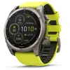 Image de GARMIN Fenix 8 51 mm, Solaire, Saphir, Titane, avec Bande en Silicone ampyllow/Graphite