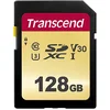 Image de Transcend Carte Mémoire SDXC 500S 128 Go - UHS-I Classe 3 - MLC NAND - pour vidéo 4K Ultra HD - TS128GSDC500S
