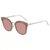 Image de Jimmy Choo Nile/S 2M S0J 63 Montures de Lunettes, Beige (Silver Beige/BW Brown), Femme