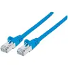 Image de Intellinet 737050 Câble réseau Cat6A SFTP 100% cuivre RJ-45 mâle/fiche RJ-45 0,25 m Bleu