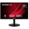 Image de ViewSonic VG2409U-2 Moniteur IPS FHD sans cadre 24" avec 2 HDMI, entrée DisplayPort, sortie DisplayPort, USB type C, Ethernet RJ45, USB, chaîne en pâquerette, support ergonomique complet