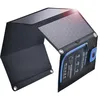 Image de 28W Panneau Solaire Pliable avec Ampèremètre Numérique, BigBlue Chargeur Solaire Portable IPX4 avec 2 Ports USB (5V/2.4A chacun) pour iPhone, Samsung Galaxy, Huawei etc