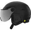 Image de Giro Snow Vue Casque de ski unisexe pour adulte Noir mat Silver Flash 22, M