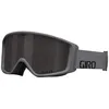 Image de Giro Index 2.0 Lunettes de neige pour adultes Gris Wordmark Ruban avec lentilles de fumée vivantes